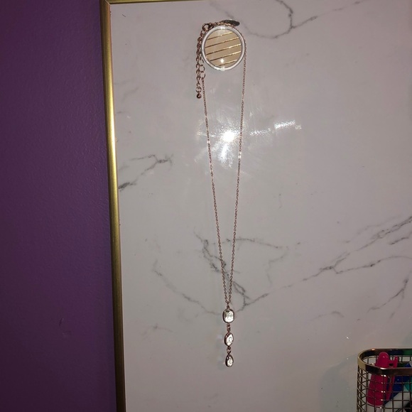 New York & Company - Teardrop Gold Necklace (NWOT) - Picture 2 of 4